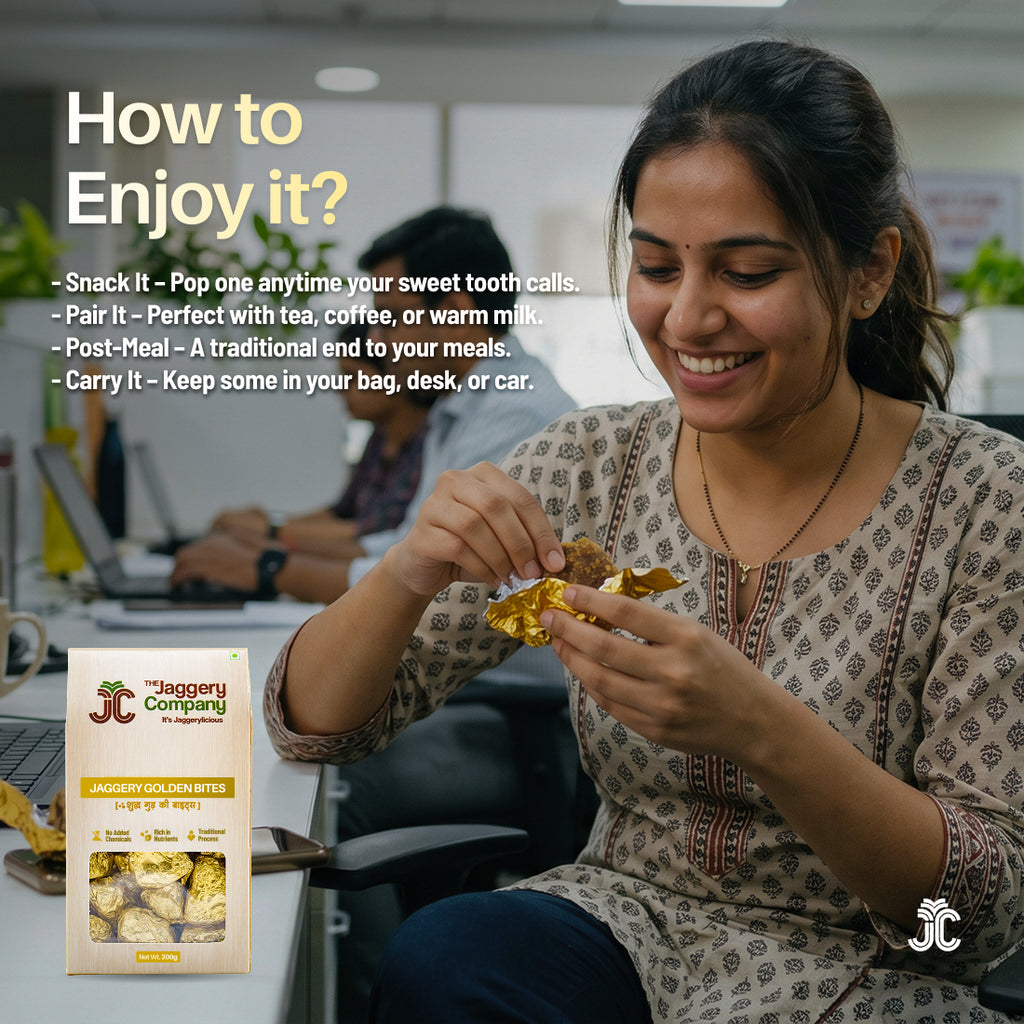 Jaggery Golden Bites,  Bite-Sized Traditional Sweet Treat -200g